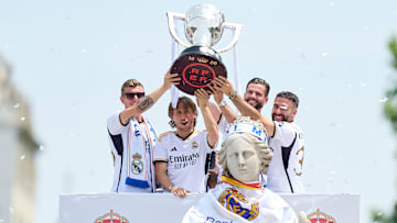 Real Madrid Celebrate Winning The LaLiga Title