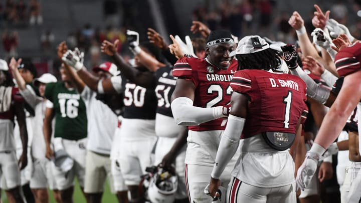 The University of South Carolina Spring football game took place at William-Brice Stadium on April 24, 2024. The players react to the end of the game.