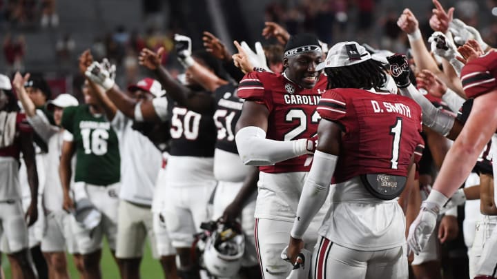 The University of South Carolina Spring football game took place at William-Brice Stadium on April 24, 2024. The players react to the end of the game.