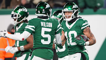 NY Jets wide receivers Garrett Wilson and Allen Lazard