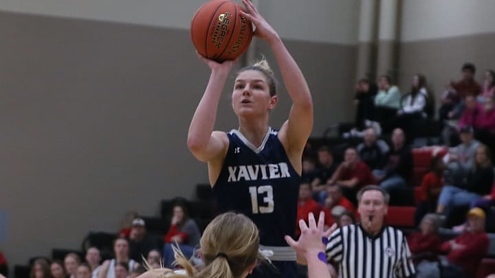 Libby Fandel set a new state record for single-game rebounds as Cedar Rapids Xavier knocked off Sioux City Bishop Heelan. Libby Fandel set a new state record for single-game rebounds as Cedar Rapids Xavier knocked off Sioux City Bishop Heelan.