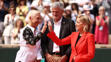 Chris Evert at the French Open