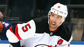 Brenden Dillon (#5) vs. the New York Islanders