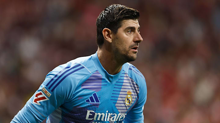 Thibaut Courtois suffered an abductor injury against Atlético Madrid.