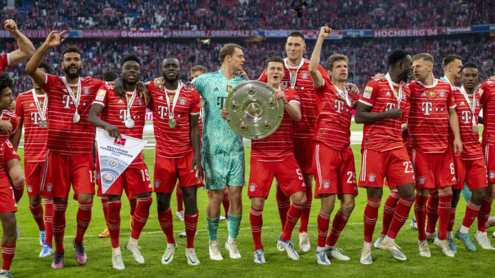 Bayern Munich paraded the Meisterschale after their 2-2 with Stuttgart last time out