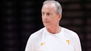 Tennessee basketball coach Rick Barnes holding team practice on July 14, 2025, in Knoxville, Tennessee.