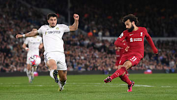 Mohamed Salah rattled in a record-breaking goal with his trusty left foot against Leeds United on Monday night
