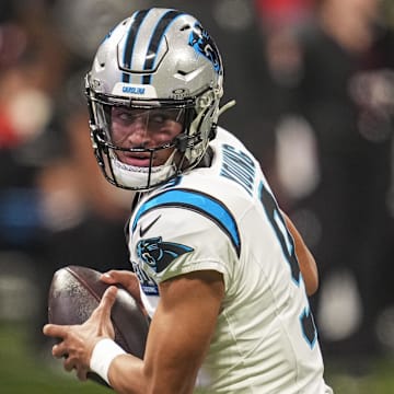 Carolina Panthers quarterback Bryce Young.