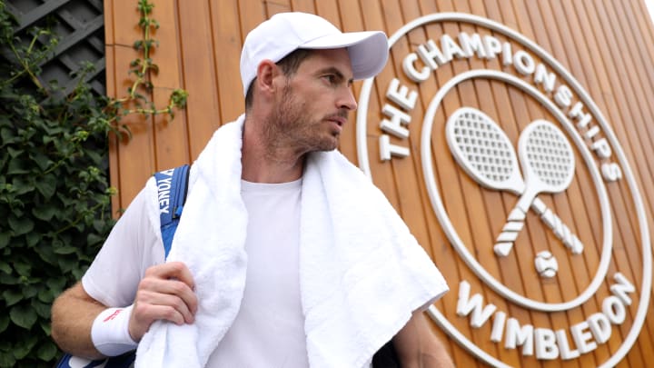 Andy Murray at Wimbledon 2024