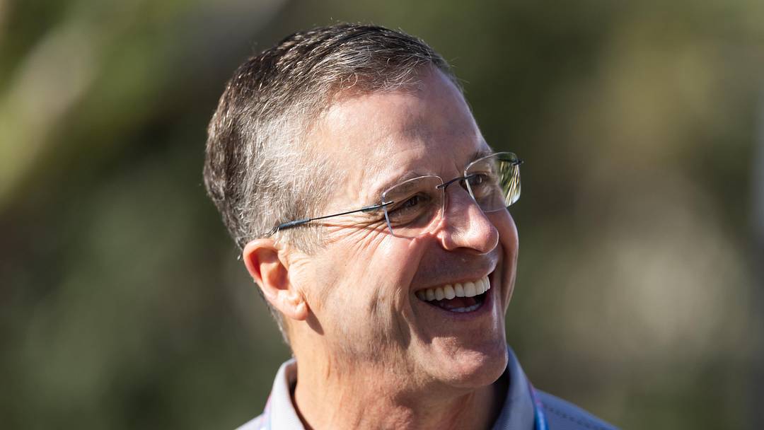 New York Giants head coach John Harbaugh during the NFL Annual League Meeting at the Arizona Biltmore.