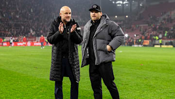 Rouven Schröder mit Eugen Polanski