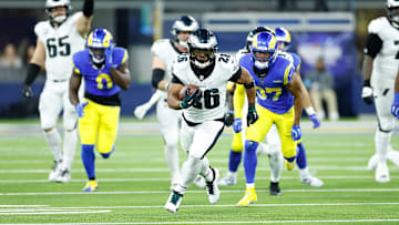 Philadelphia Eagles Saquon Barkley v Los Angeles Rams