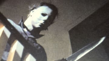 On the set of 'Halloween'