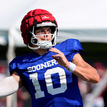 John Mateer denied betting on college football Tuesday.