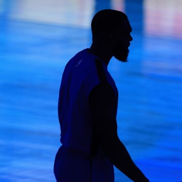 Apr 12, 2021; Dallas, Texas, USA; Dallas Mavericks forward Tim Hardaway Jr. (11) before the game between the Dallas Mavericks and the Philadelphia 76ers at the American Airlines Center. Mandatory Credit: Jerome Miron-USA TODAY Sports