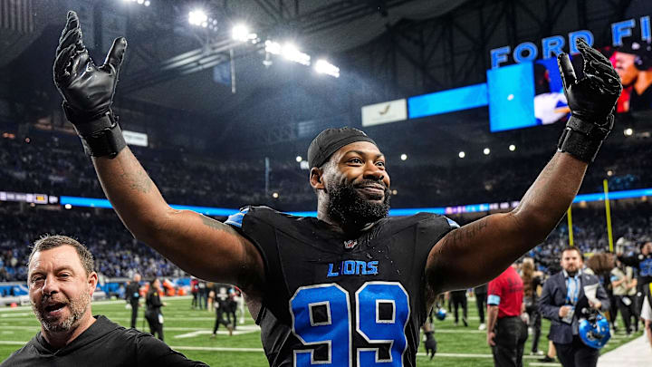 Detroit Lions defensive end Za'Darius Smith. Detroit Lions defensive end Za'Darius Smith.