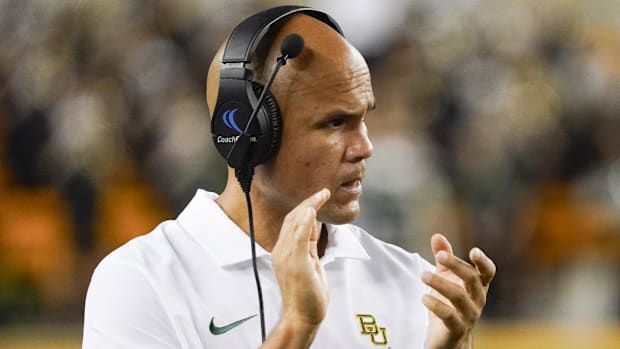 Baylor Bears head coach Dave Aranda 2026 recruiting four-star wide receiver London Smith National Signing Day Big 12 football