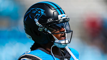 Carolina Panthers running back Rico Dowdle