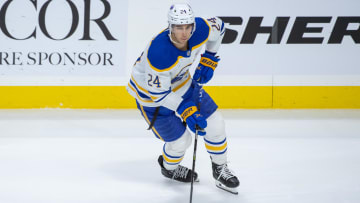 Dec 31 2023; Ottawa, Ontario, CAN; Buffalo Sabres center Dylan Cozens (24) skates with the puck in