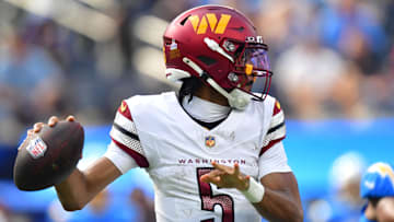Washington Commanders quarterback Jayden Daniels