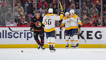 Jonathan Marchessault, Justin Barron, Erik Haula