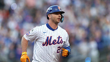 Pete Alonso had 34 home runs and 88 RBIs during the 2024 season, career lows in non-pandemic seasons.