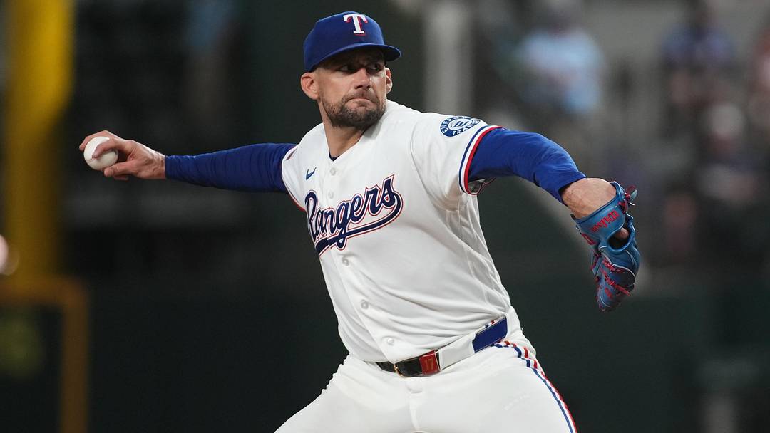 Texas Rangers pitcher Nathan Eovaldi