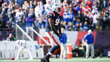Oct 22, 2023; Foxborough, Massachusetts, USA; New England Patriots defensive tackle Christian