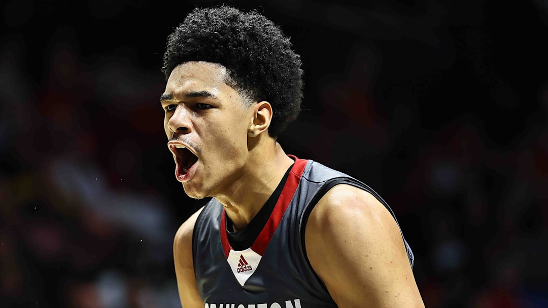 Princeton's Kam Mercer reacts during the Vikings' basketball game against Lakota West at Cintas Center, Friday, Feb. 6, 2026.