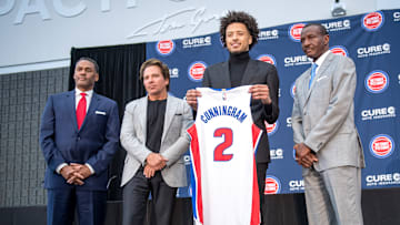 Detroit Pistons Introduce First NBA Draft First Overall Pick Cade Cunningham