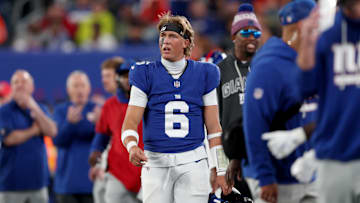 New York Giants quarterback Jaxson Dart 