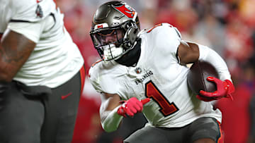 Tampa Bay Buccaneers running back Rachaad White was named as a potential surprise candidate to be released this offseason.