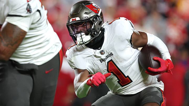 Tampa Bay Buccaneers running back Rachaad White was named as a potential surprise candidate to be released this offseason.
