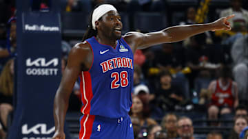 Oct 6, 2025; Memphis, Tennessee, USA; Detroit Pistons center Isaiah Stewart (28) : Petre Thomas-Imagn Images