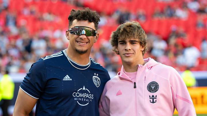It turns out that Patrick Mahomes is a talented soccer player as well