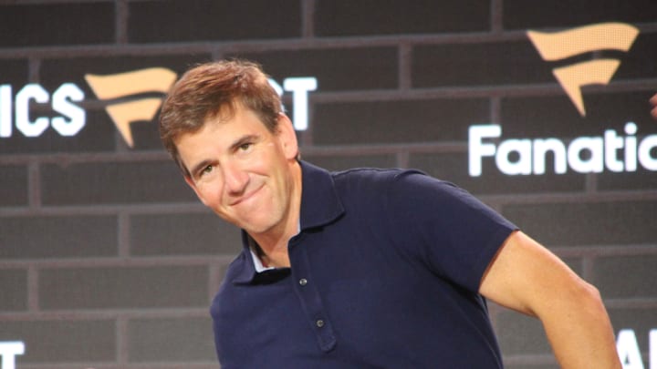 June 20, 2025; Javits Center, USA; Eli Manning participates in Fanatics’ 2025 Festival “Franchise Faces” panel. June 20, 2025; Javits Center, USA; Eli Manning participates in Fanatics’ 2025 Festival “Franchise Faces” panel.
