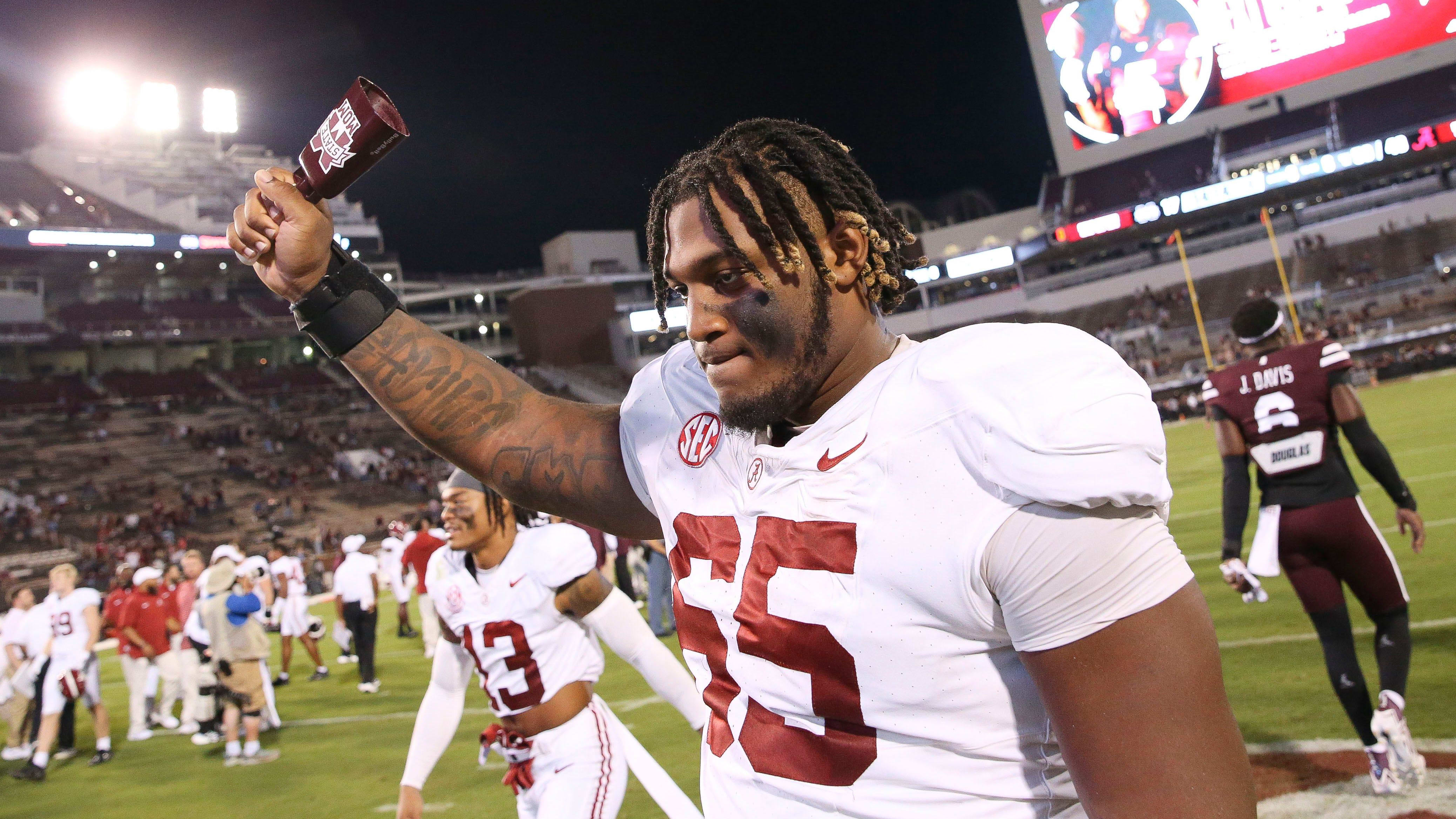 Alabama lineman JC Latham is on the Bears Top 30 list according to an ESPN report, as they look at all possibilities.