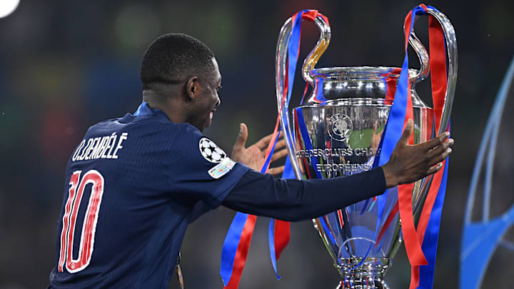 Dembélé a remporté la Ligue des Champions avec le PSG. Dembélé a remporté la Ligue des Champions avec le PSG.
