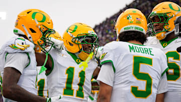 For Oregon to make a playoff run, Dante Moore and the offense have to find their highest gear. That's possible if they get back those starting o-linemen and next-level wide receivers Dakorien Moore, Evan Stewart and Gary Bryant Jr., peaking at the right time.