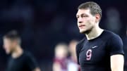 Andrea Belotti of Torino Fc  looks on at the end of the...