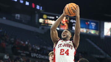 St. John's v Iowa State - 2025 Players Era Tournament; St. John's basketball center Zuby Ejiofor