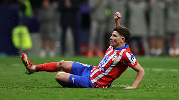 Julian Alvarez thought he had converted his penalty for Atletico Madrid only to be denied