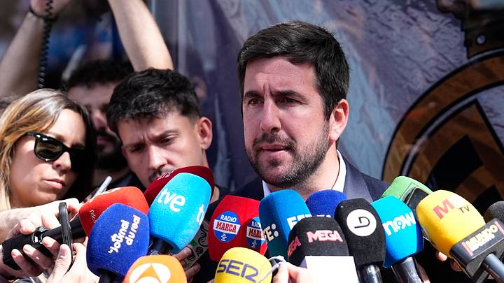 Enrique Riquelme Attends The Media In Madrid