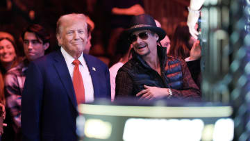 UFC 296: Edwards v Covington. Kid Rock with someone he says to admire for cheating at golf.