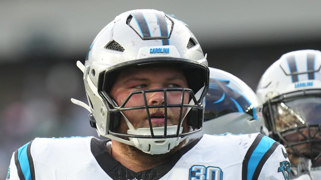 Carolina Panthers offensive lineman Cade Mays
