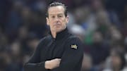 Apr 13, 2025; Cleveland, Ohio, USA; Cleveland Cavaliers head coach Kenny Atkinson stands on the court in the first quarter against the Indiana Pacers at Rocket Arena. Mandatory Credit: David Richard-Imagn Images
