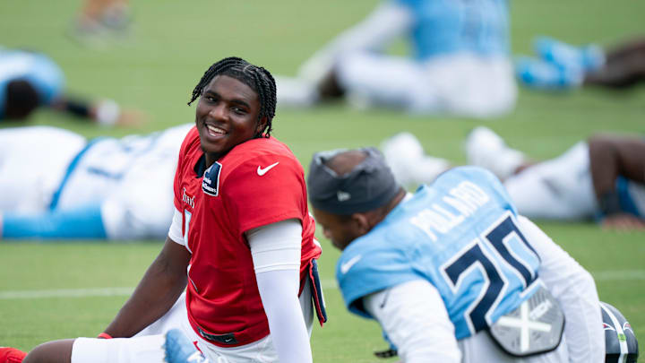 Cam Ward got into a scuffle with Jeffery Simmons earlier this week during Titans training camp. 