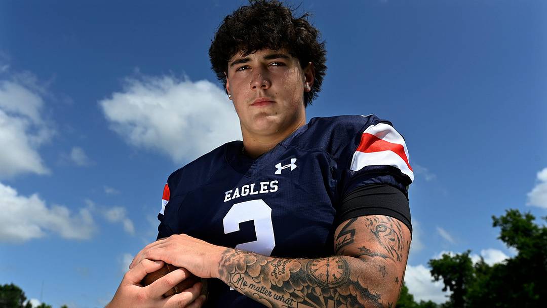 Dandy Dozen top football recruit selection for 2025 TSSAA season, Nashville Christian quarterback Jared Curtis Wednesday, June 19, 2025, in Nashville, Tenn.