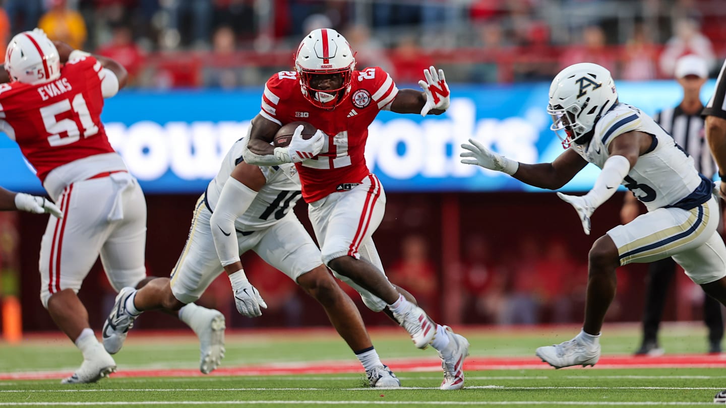 Emmett Johnson Carries Nebraska to Victory with Career Performance Against Maryland