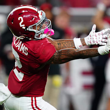 Alabama wide receiver Ryan Williams will be one of the SEC's top players heading into 2026.